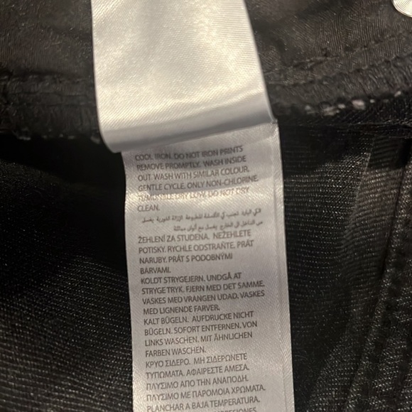 Adika Davis Distressed Black Grey Jeans Size Large NWT - Picture 10 of 11